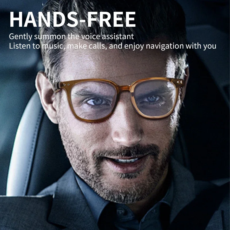 Novos óculos inteligentes gs07 proteção uv lentes de mudança de cor chamadas sem fio fones de ouvido bluetooth 5.4 assistente de voz óculos de sol 2025