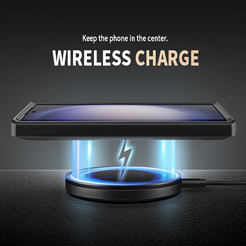 For Samsung Galaxy S23 Ultra Case Full-Body Rugged Shockproof with Kickstand Slide Camera Protection Cover Rotatable Belt Clip