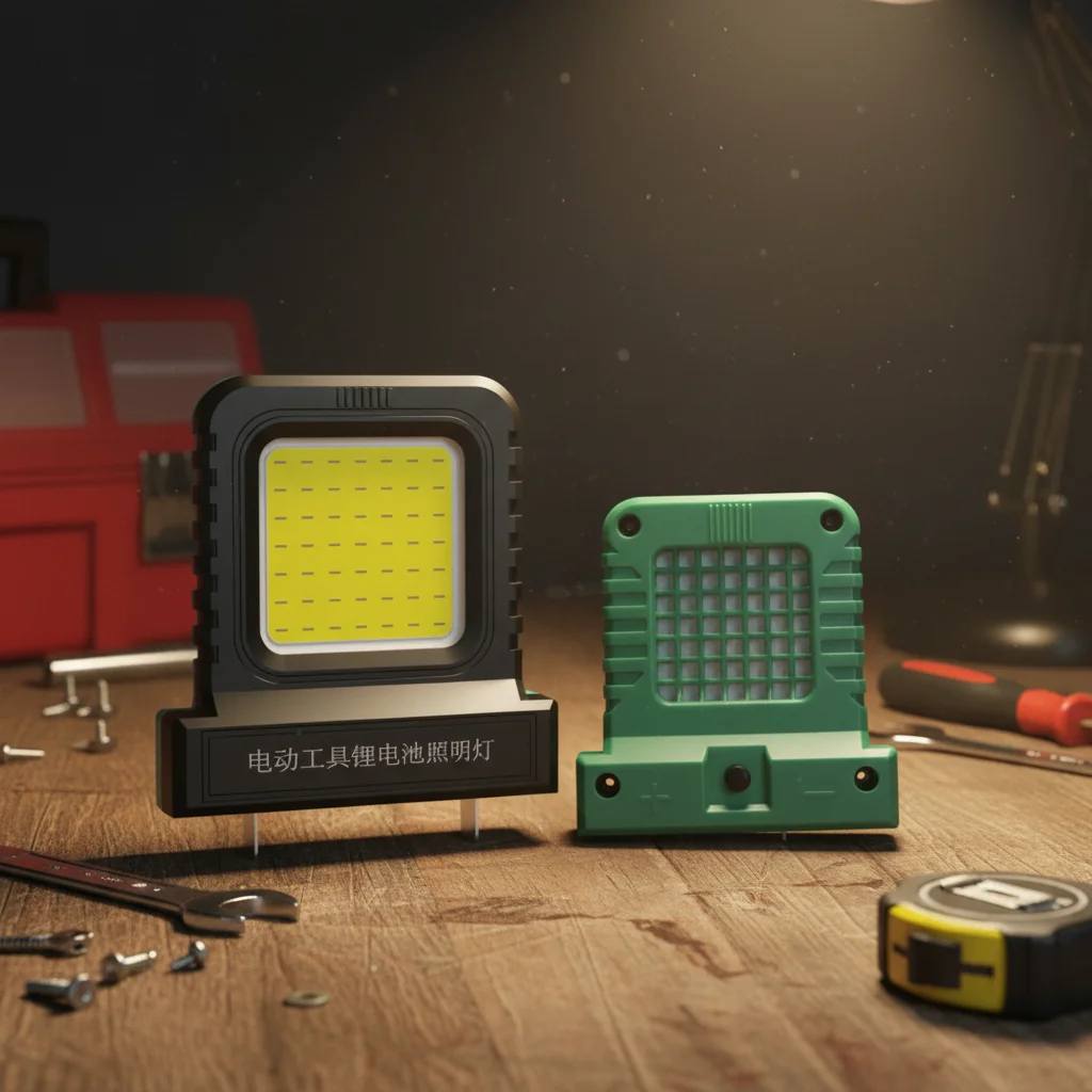 LED Light For 20/21V Lithium Battery 14W LED Work Light Camping Lantern Mini Pocket Flashlight With Adjustable Socket Tools