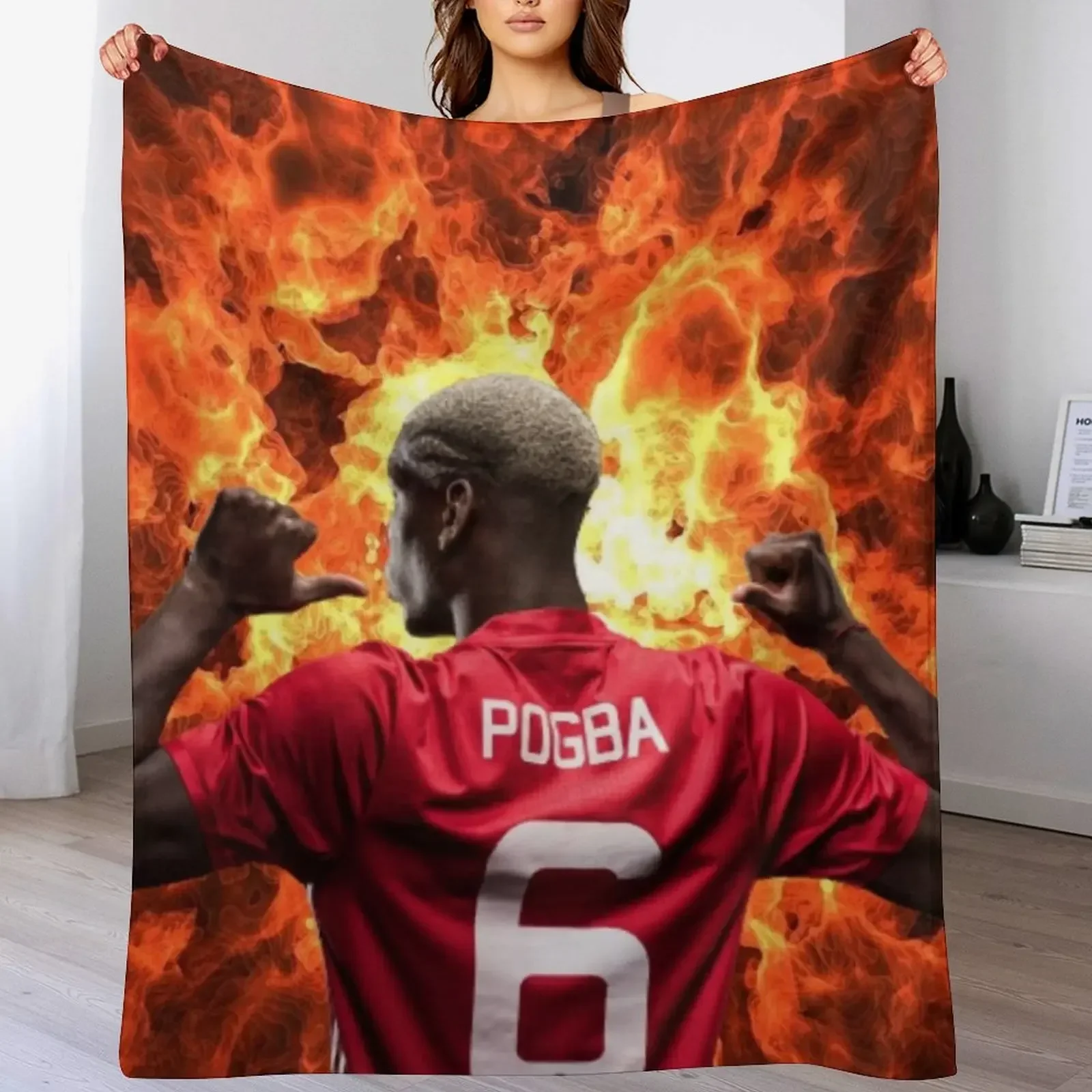 

Paul Pogba Art Throw Blanket Comforter Sleeping Bag Cute Blankets