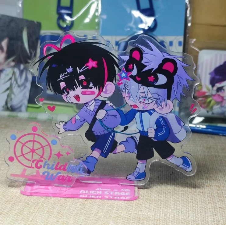 Novo auto-feito anime periférico alienígena palco acrílico placa de pé decoração de mesa ornamento bonito fãs presente de aniversário brinquedos
