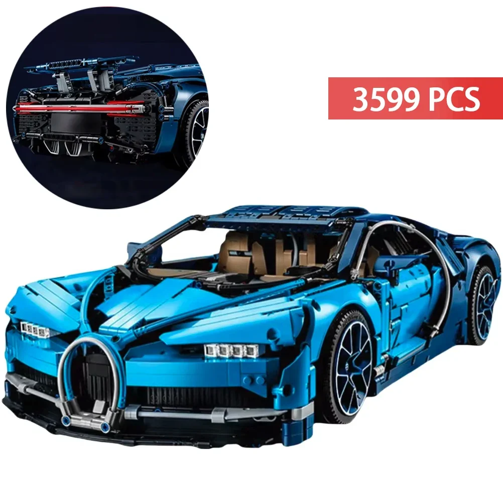 Building blocks set Builder children's toys Children's gift Brick high-tech car kit 1:8 Bugatti Dragon Lamborghini model