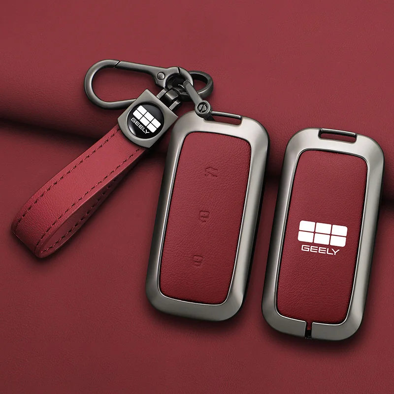 

Zinc Alloy Car Remote Key Case Cover for Geely Galaxy L7 2023 L6 MAX 1.5T Plus AIR PRO Protector Auto Key Fob Shell Keychain