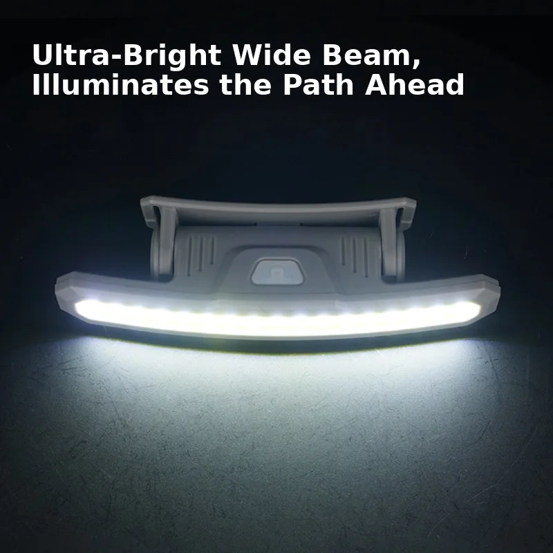 Rechargeable Running Waist Light 150LM COB Wide Beam, White Red 3 Modes, 180° Adjustable Hands-Free Night Jogging Lamp with Reflective Belt, Type-C Charging