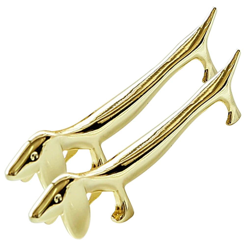 

2 Pcs Animal Puppy Chopstick Stand Cute Chopsticks Rest Holder Fork Lovely Shape Stands Spoon Zinc Alloy Rack