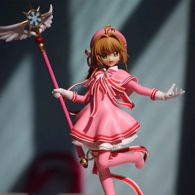 Genuine Original Sega Action Figure Cardcaptor Sakura Kinomoto Sakura Kawaii  Anime Figure Collection Model Room Decor Gift