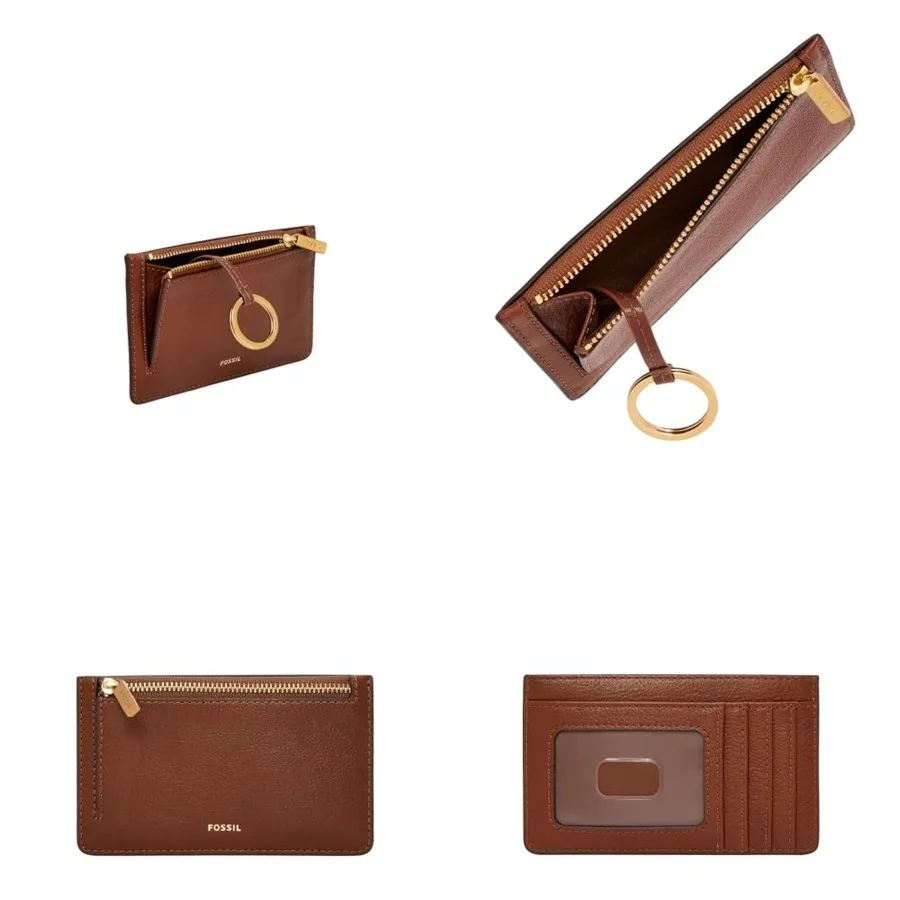 

Women's Logan LiteHide™ Leather RFID Blocking Zip Around Card Case Wallet