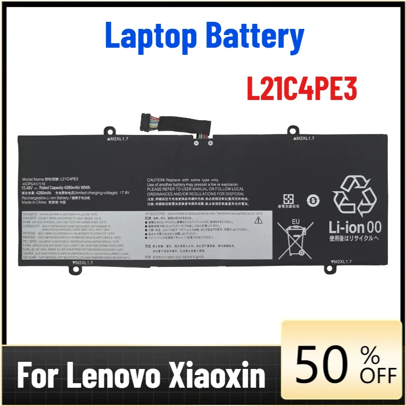 

Laptop Battery for Lenovo Xiaoxin Duet IAU7 IdeaPad Duet 5 12IAU7 L21C4PE3