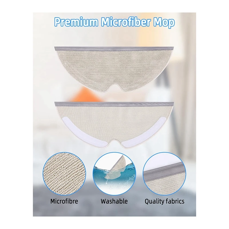 Spare Parts Parts Set For Roborock Q8 Max+/Q8 Max/Q5 Pro+/Q5 Pro Robot Vacuum Cleaner,Main Brushe,HEPA Filters,Wipes,Side Brushe