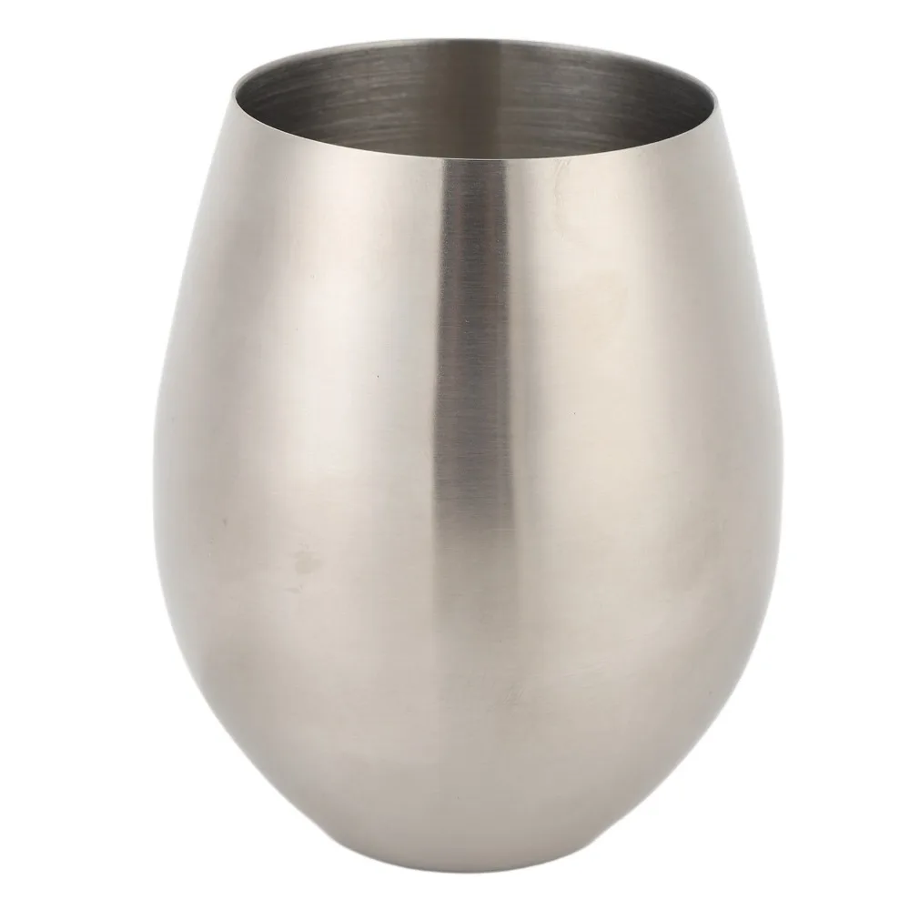 Safe 500ml Cold Drink Cup Mirror Polished Rustless Steel Coffee Tumbler Practical Flat Bottom Base Beverage Mug Daily Picnic