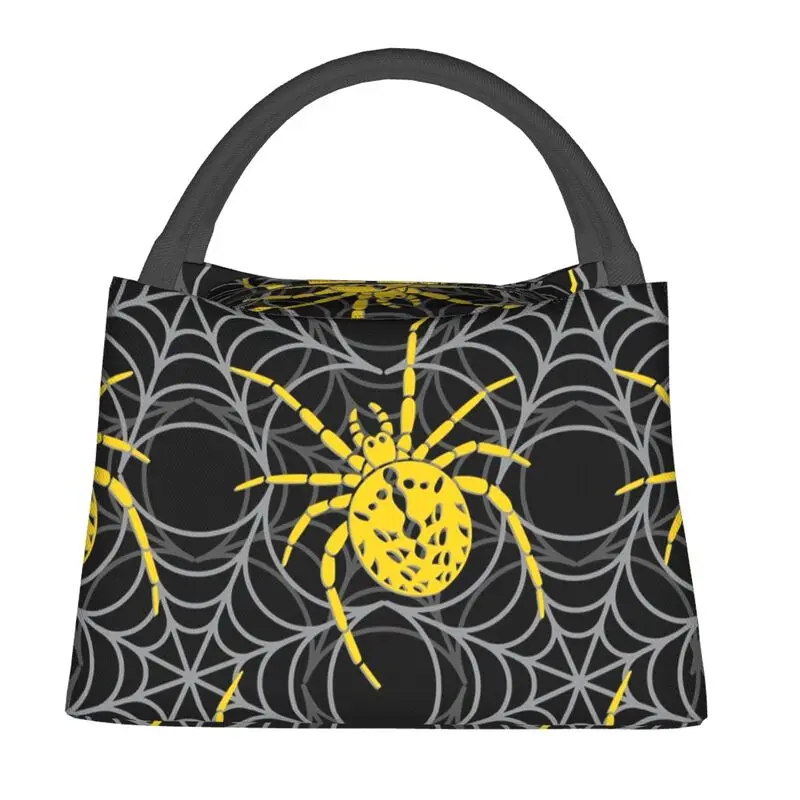 Witches Be Like Spiders On A Web Insulated Lunch Tote Bag for Women Resuable Thermal Cooler Bento Box Work Travel lunchbag