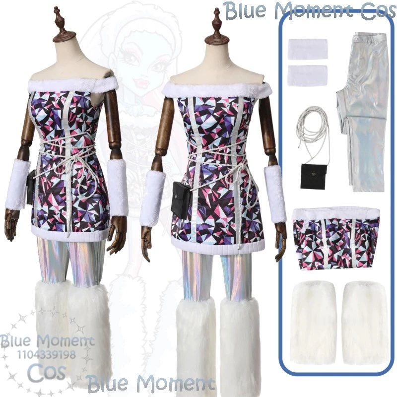 

Abbeyy Anime Hight Student Cosplay Winter Dress Christmas Suit Black Bag Sexy Zombie Girl Monster Halloween Comic Con Festival