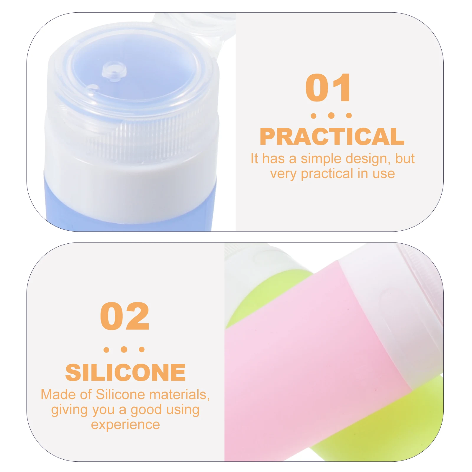 

4 Pcs Toiletries Lotion Dispenser Empty Bottle Container Shampoo Travel Bottles