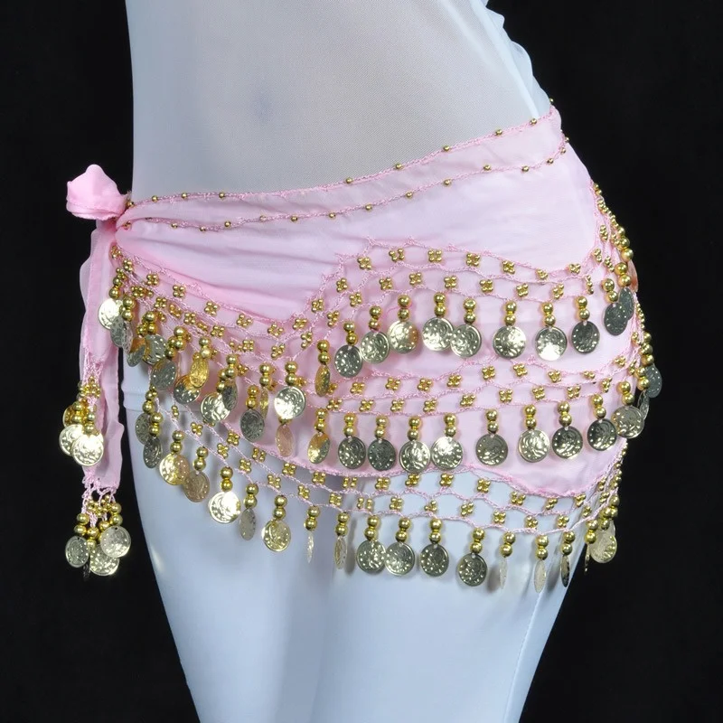 Volwassen Glitter Munten Dancewear Buikdans Hippe Sjaal Franje Driehoek Wikkel Riem Rok Voor Vrouwen Outfit Feest Kwast