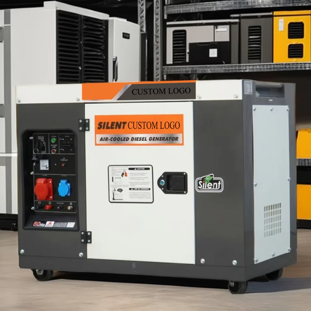 

Бесшумный генератор 50/60 Гц, 10 кВА, 1/3 фазы, звукоизоляционные электрические генераторы для дома, 3 кВА, 5 кВА, 6 кВА, 7 кВА, 9 кВА, 110 В, 220 В