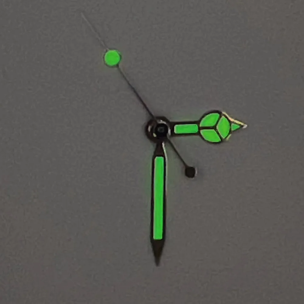 NH35 Hands Green Luminous Three Pointers Needles for NH35/NH36 8215 8200 821A GD3804 Movement, For Mingzhu 2813 Watch Hands