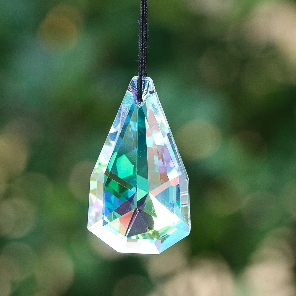 50mm AB Color Hanging Crystal Suncatcher Chandelier Prisms Sunlight Rainbow Maker Window Car Pendant Glass Crafts DIY Jewelry