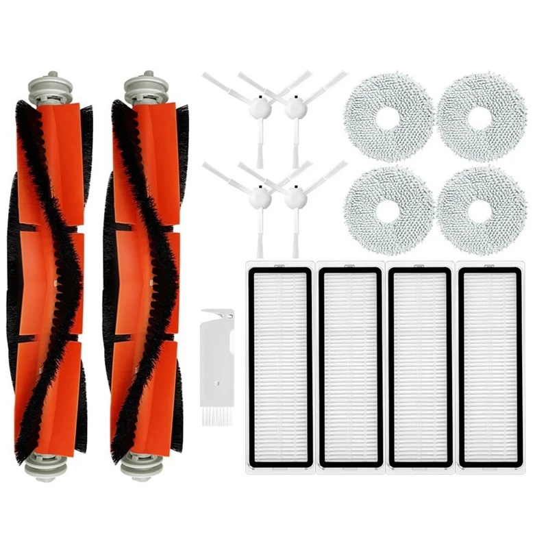 ل شاومي روبوت فراغ S10 + / S10 زائد قطع الغيار الملحقات الرئيسية الجانب فرشاة Hepa تصفية ممسحة خرقة القماش