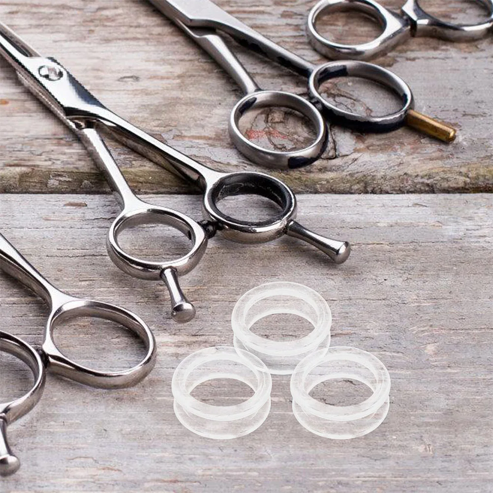 

18Pcs Soft Silicone Scissors Finger Rings Pet Grooming Accessories Thumb Inserts Grips Scissor Shear Grips for Dog Hair Cutting