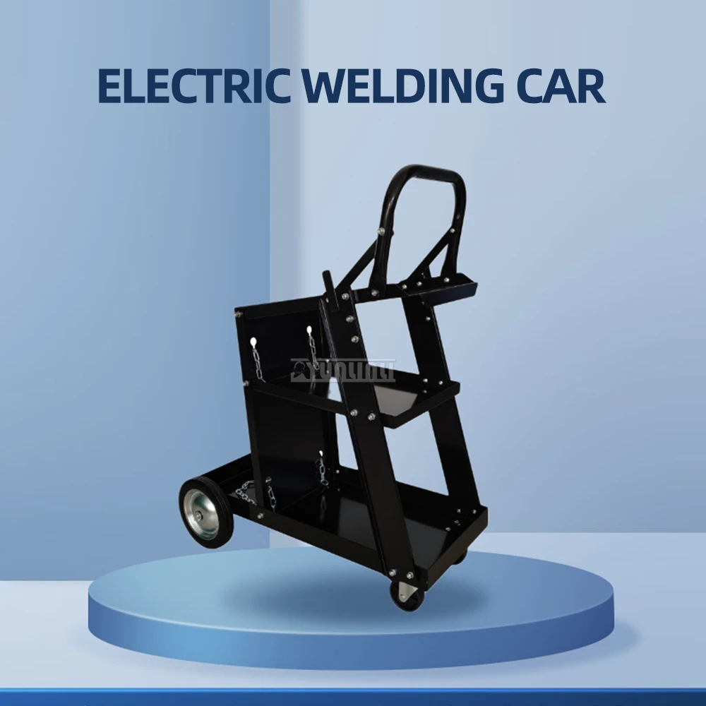 Tool Cart Trolley for Welding Machine  Four Layer Drawers Welding Car Hand-Pulled Auto Repair Mobile Trolley