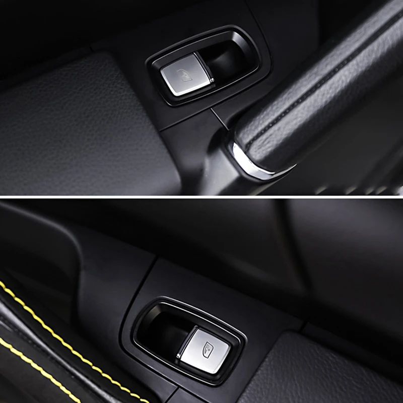 ปุ่มยกหน้าต่างรถประดับเลื่อมตกแต่งภายในโครเมี่ยมสำหรับอุปกรณ์เสริม Porsche- Panamera Cayenne Macan