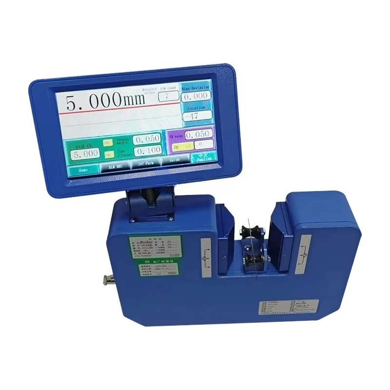 Dispositivo de medição sem contato a laser de diâmetro digital instrumento de medição azul 0.1-25mm medição de diâmetro a laser