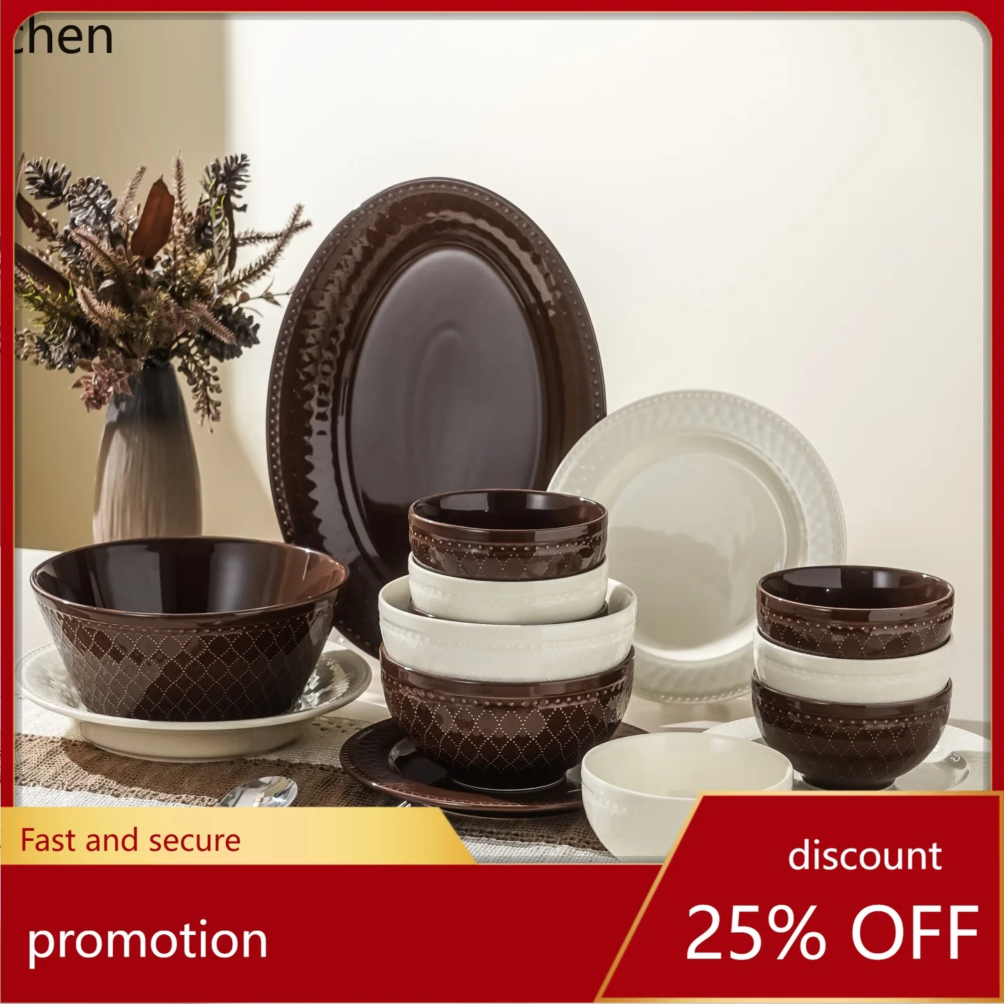 

Набор керамической посуды Zml - идеально подходит для домашнего использования или в качестве подарка - включает в себя миски, тарелки и подарочную коробку для нескольких человек.