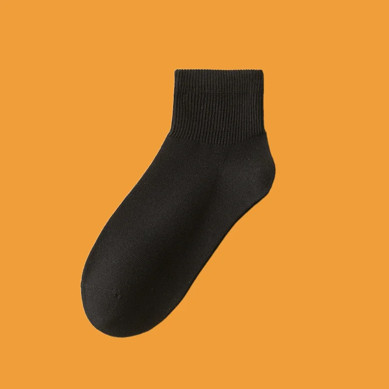 5/10 Pairs Short Socks Combed Cotton Breathable Non Slip Men's Socks Odor Sweat Resistant High Quality Men's Sports Short Socks