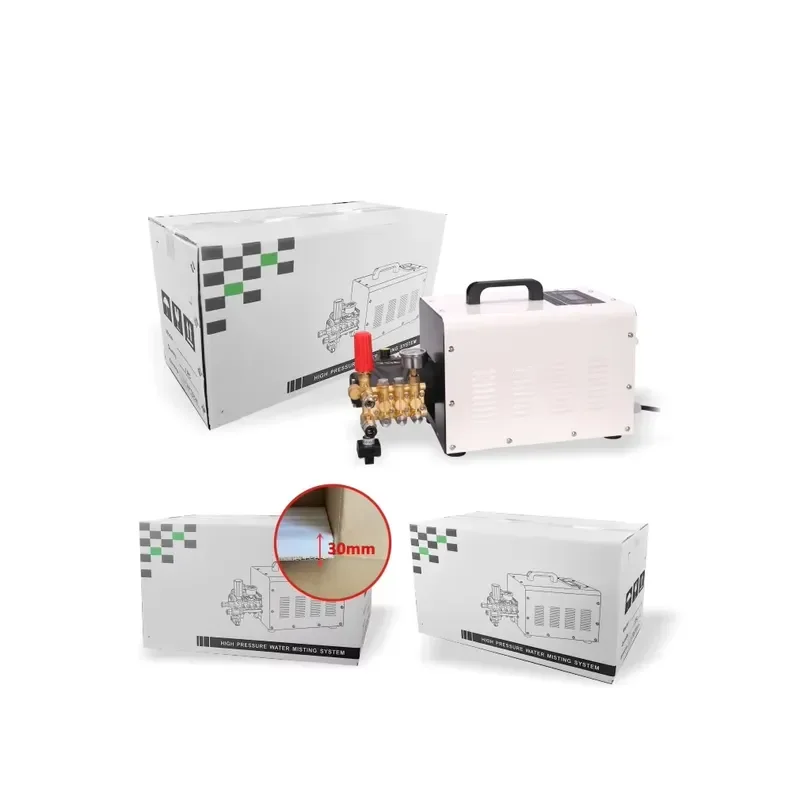 High Pressure 4L/Min Pump Fog Machine Garden Cooling Misting System with Fog Misting Spray Nozzle Pump