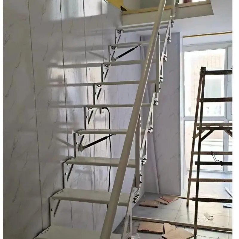 

Customized Aluminum Alloy Folding Attic Ladder for Home Use Against the Wall Attic Ladder