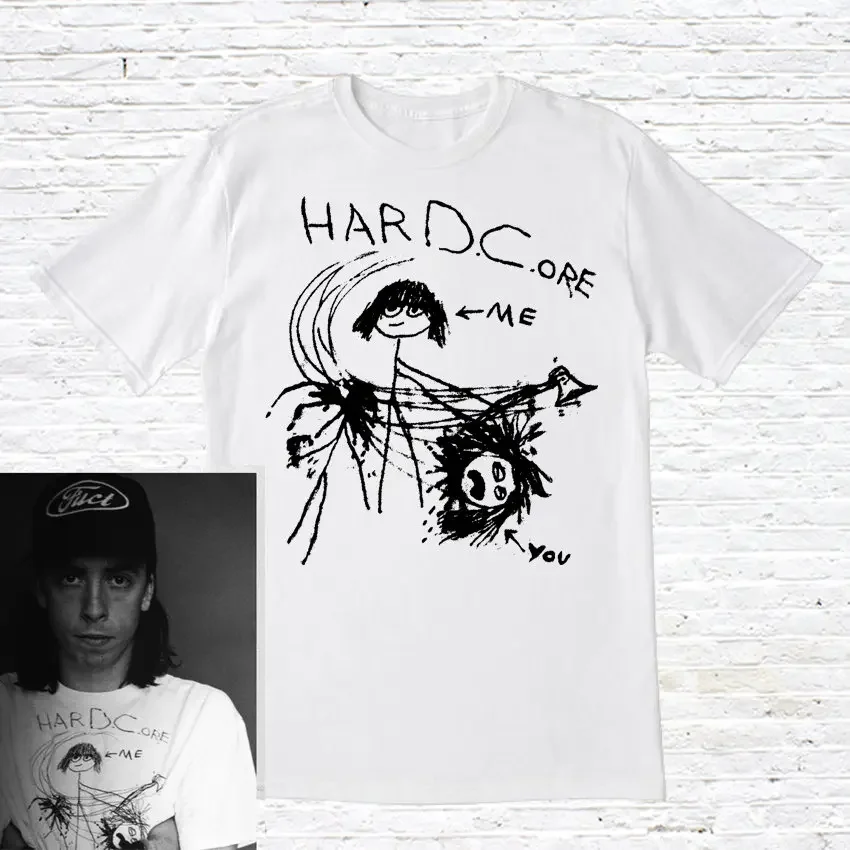 Hardc.ore T-shirt worn by Dave Grohl