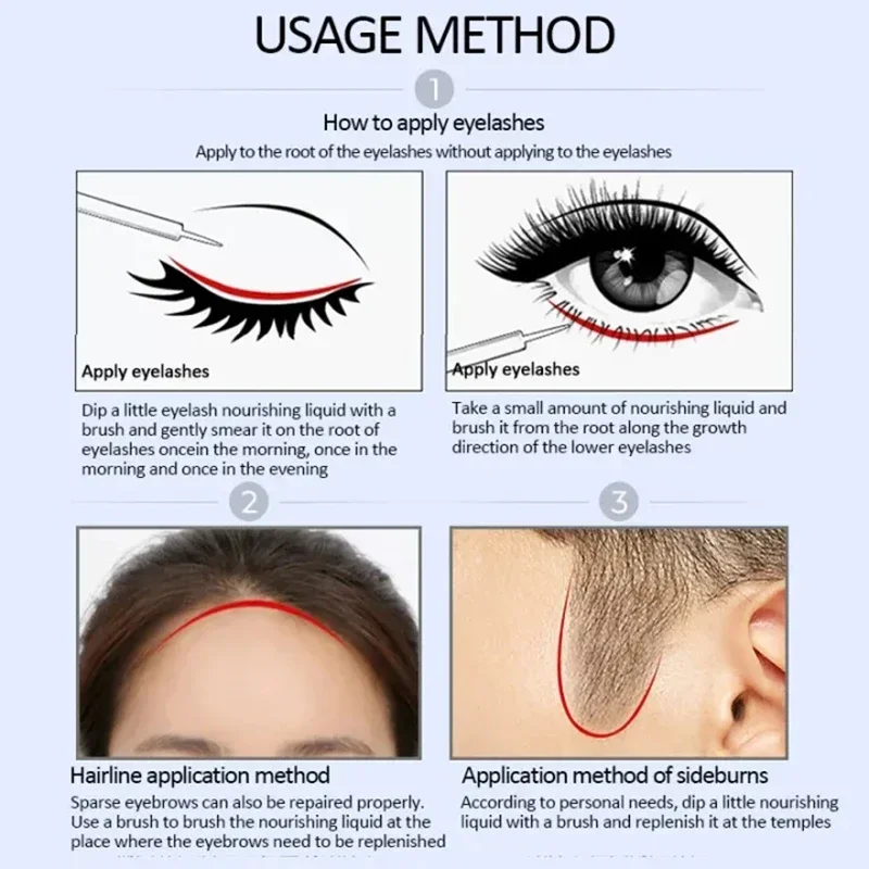 Eyebrow Growth Serum Nourishing Follicles Hairline Lashes Enhancer Thick Nutrition Liquid Intensive Extension Beauty Health