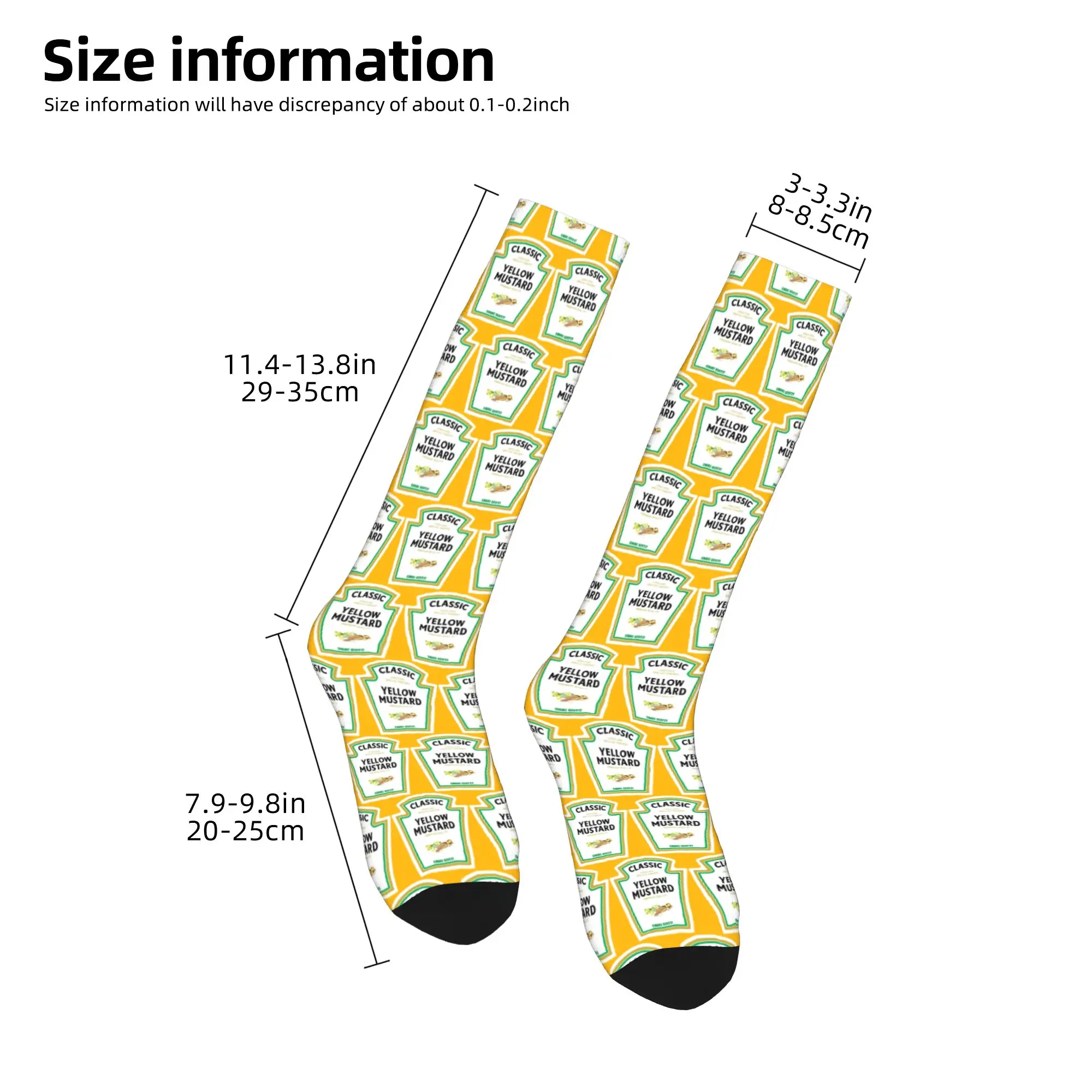 Всесезонные чулки для экипажа, горчичные носки Mayo Ketchup, длинные носки в стиле Харадзюку, аксессуары для мужчин и женщин, подарки