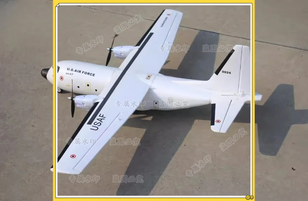 

- Модель самолета. Самолет с дистанционным управлением — C160 Hercules Transport Airbus, транспортный самолет с двумя двигателями