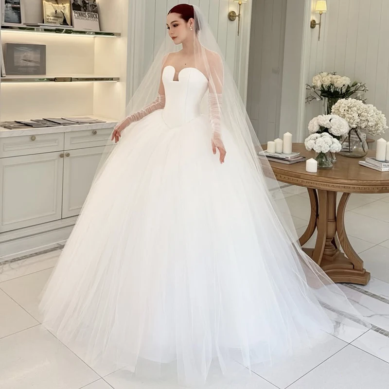 

Eightree Boho Beach Wedding Dress for Women A-Line Sweetheart Sleeveless Princess Bride Dresses Customized Vestidos De Novia