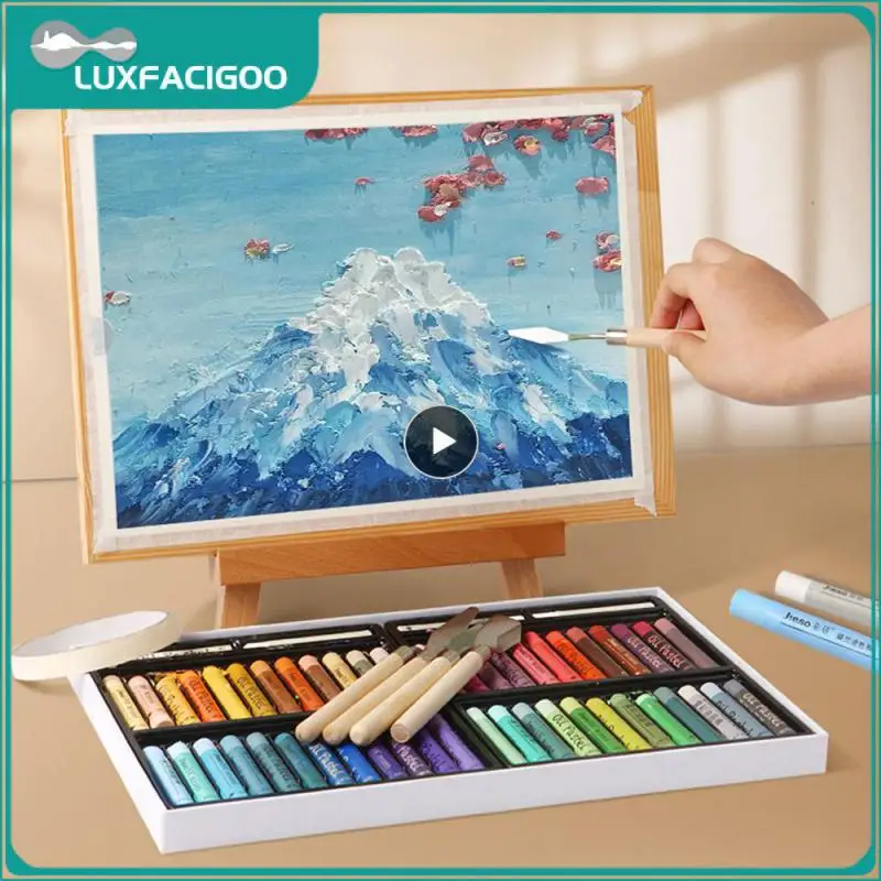 Manico in legno spatola forniture per pittura A olio liscio e confortevole durevole con una sensazione confortevole non facile da arrugginire e deformare