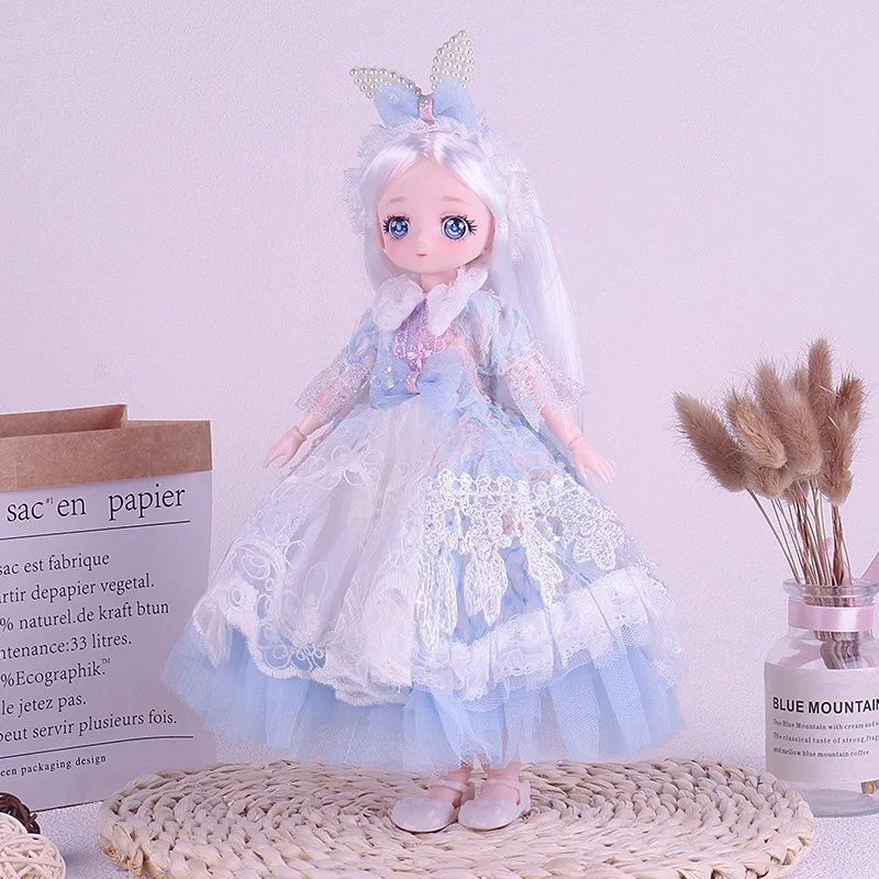 가오얀 6분용 30cm BJD 인형 드레스 로리타 스커트 소녀 공주 장난감 단품 아기 옷 (인형 제외)