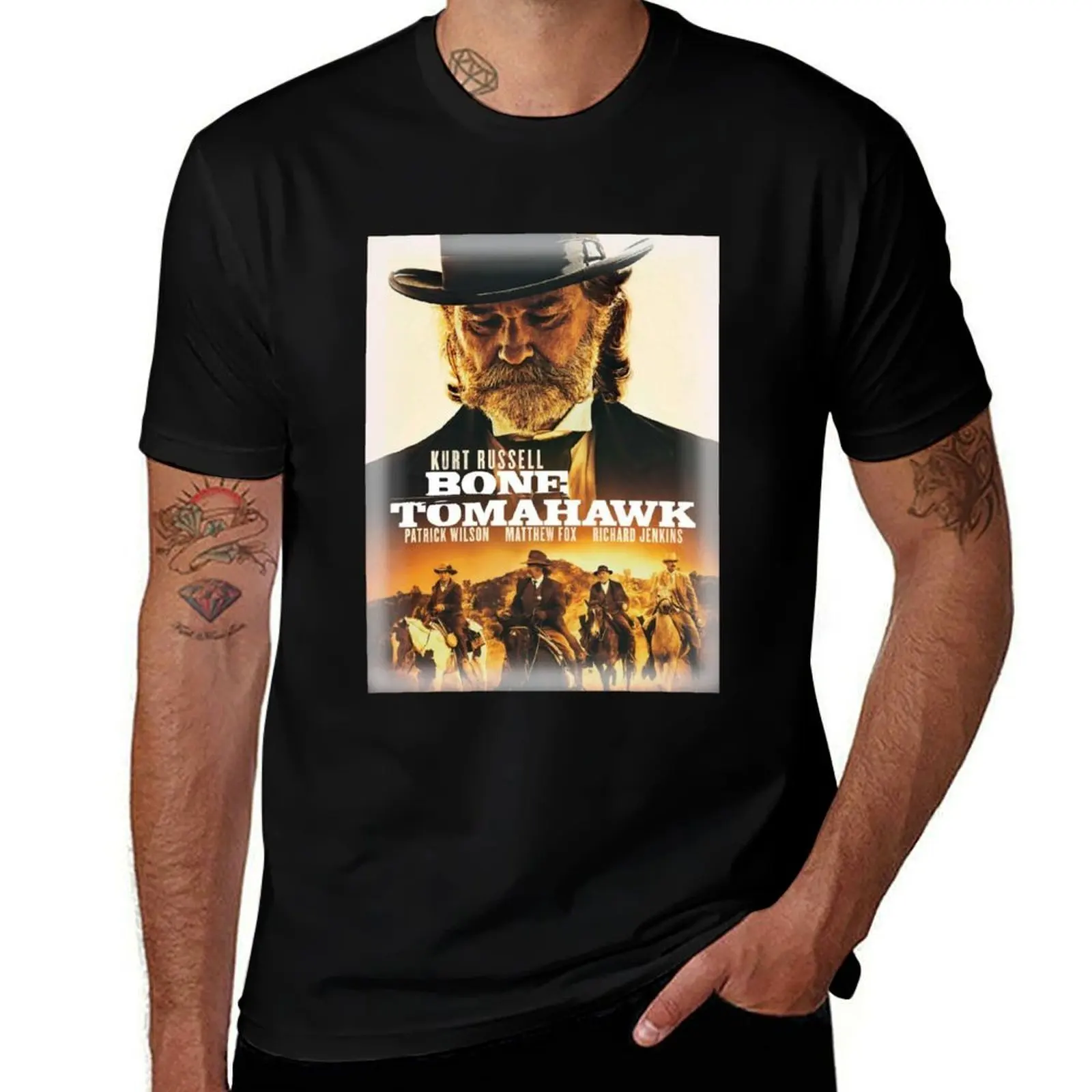 Bone Tomahawk T-Shirt Daily Casual Short Sleeve Tee Shirt T-Shirt