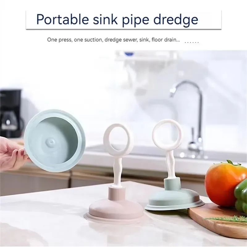 1Pc Kitchen Pipe Unclogger Multifunctional Household Sewer Hair Cleaner Sink Dredger Bathroom Sink Toilet Kitchen Pipe Unblocker