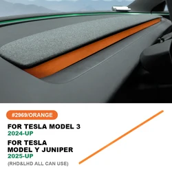 Italian Top Suede Dashboard Air Vent Outlet Frame Trim Sticker for Tesla Model 3 Highland 2024 Model Y Juniper 2025 2026 2027
