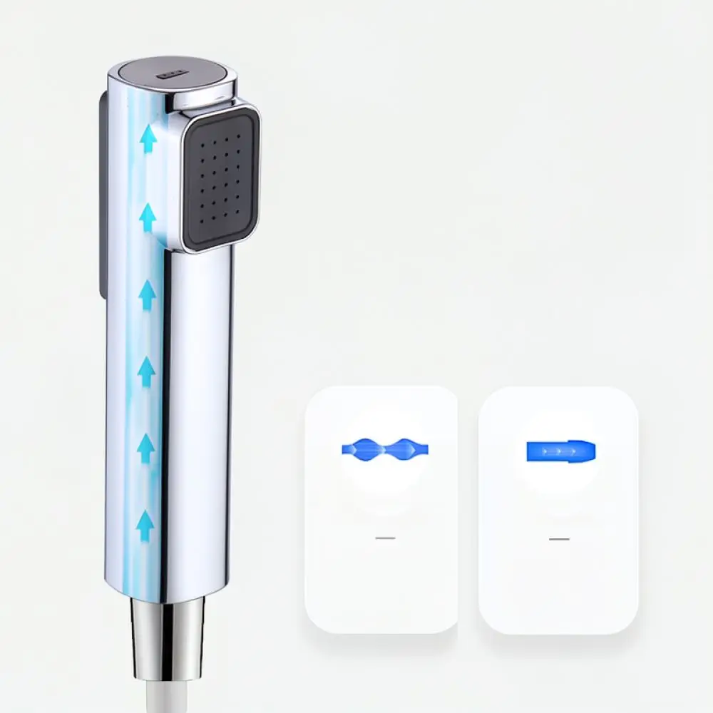 Toilet Bidet Sprayer Dual Mode High Pressure Water Dispenser Bathroom Handheld Applicator For Personal Cleaning ABS Finish