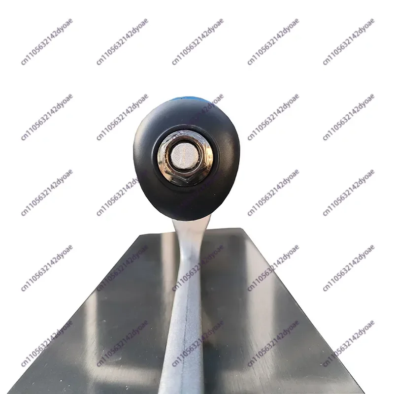 High Carbon Steel Finishing Trowel with Adjustable Screw Handle - Flat and Round Head Plastering Tool