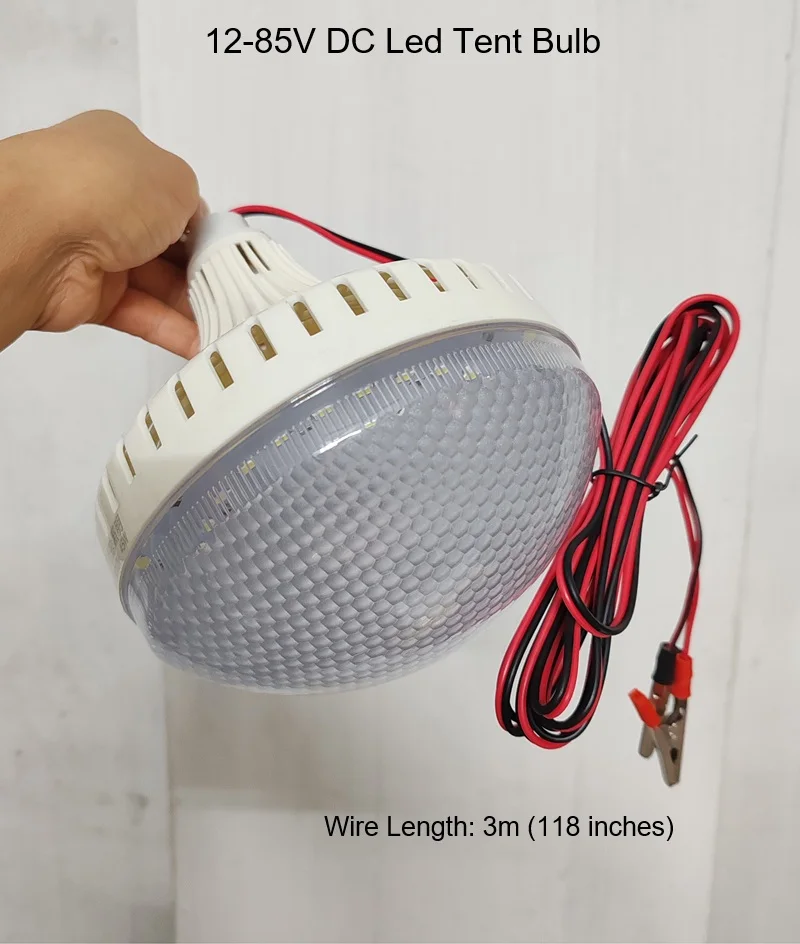 12V DC LED Portable Globe Tent Down Light Kit SMD5730 Bulbs Outdoor Camping Mining Operations Hanging Lighting Hooks 21w 30w 45w