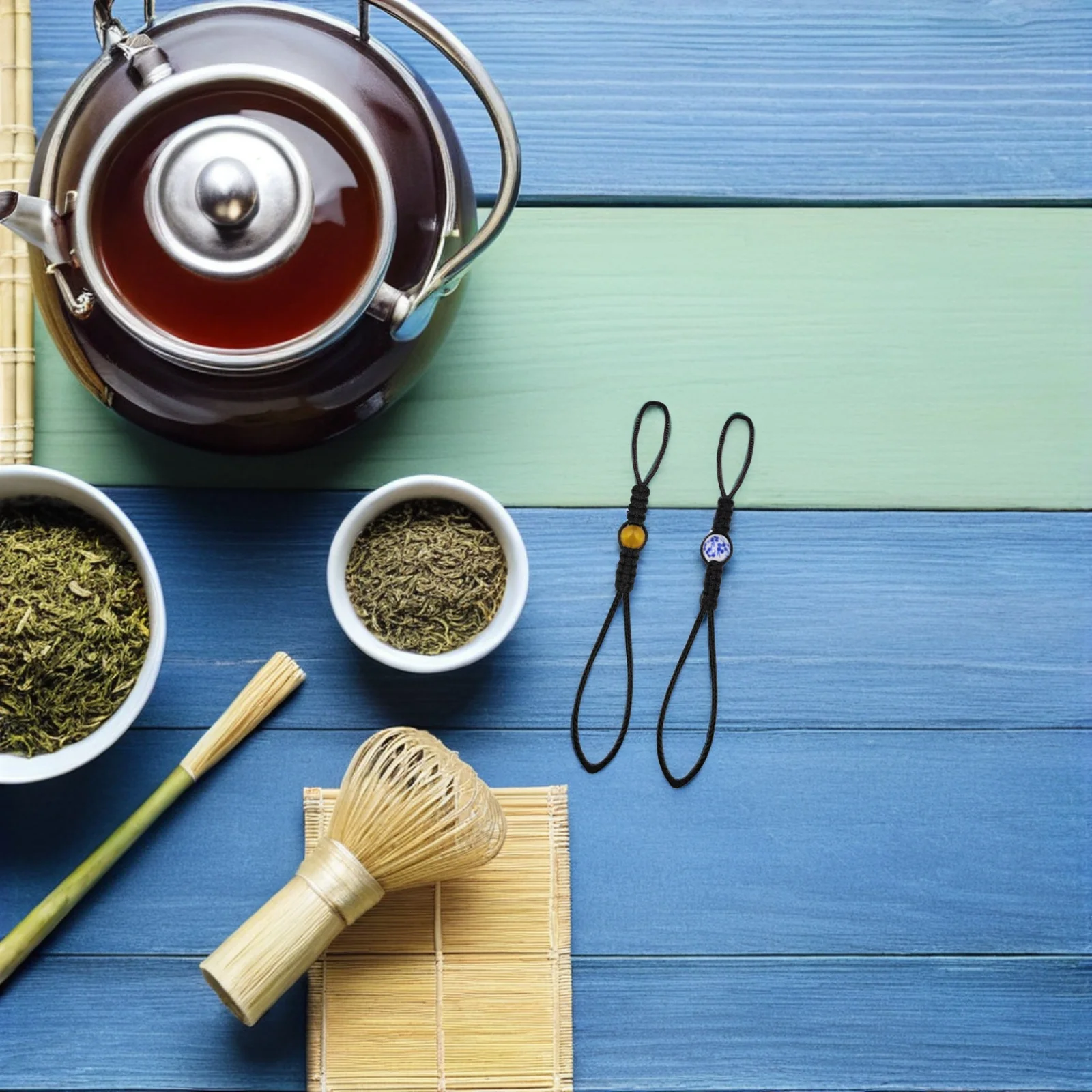 

10pcs Teapot Lid Retainer Hand Woven Anti-Drop Cord For Kyusu Yixing Cast Iron Glass Teapots Tea Ceremony Kung Fu Tea