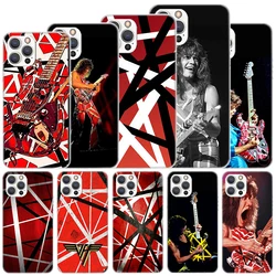 Eddie Van Halen Graphic Guitar Soft Case For iPhone 16 17 Air 16E 15 Plus 11 12 13 Mini 14 Pro Max Phone Cover Apple 7 8 SE Coqu