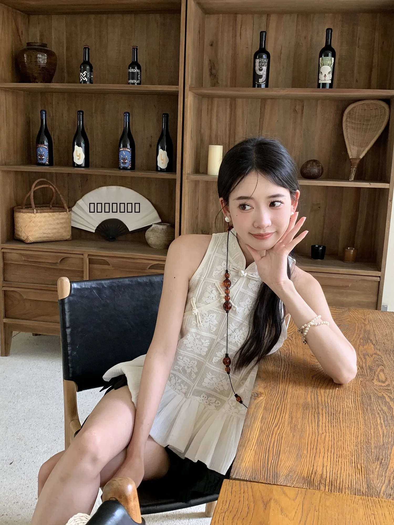 

XiaoZanYue Original New Chinese Sle Svel Hook Knitted Top Women Summer Patchwork Bubble Hem Ele irt