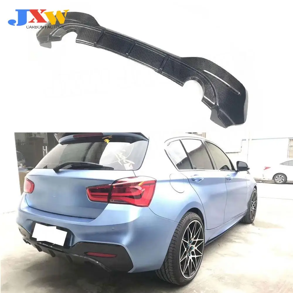 

Carbon Fiber / FRP Rear Lip Diffuser Spoiler for BMW 1 Series F20 M135i M140i M Sport 2016 2017 2018 Bumper Plate Car Styling