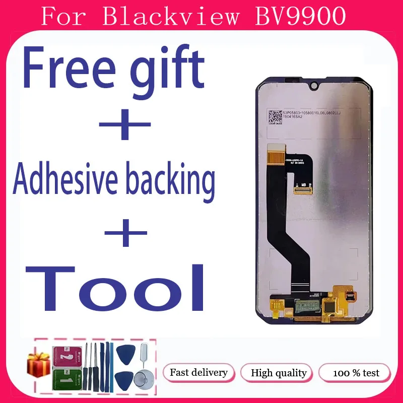 For Blackview BV9900 BV9900E BV9900 Pro + LCD Display + Touch Screen+Free adhesive backing+Tool