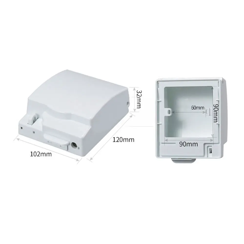 Outdoor Wall-mounted Protection Lockable 86 Type Switch Case Socket Cover Protective Shield Waterproof Dustproof Box