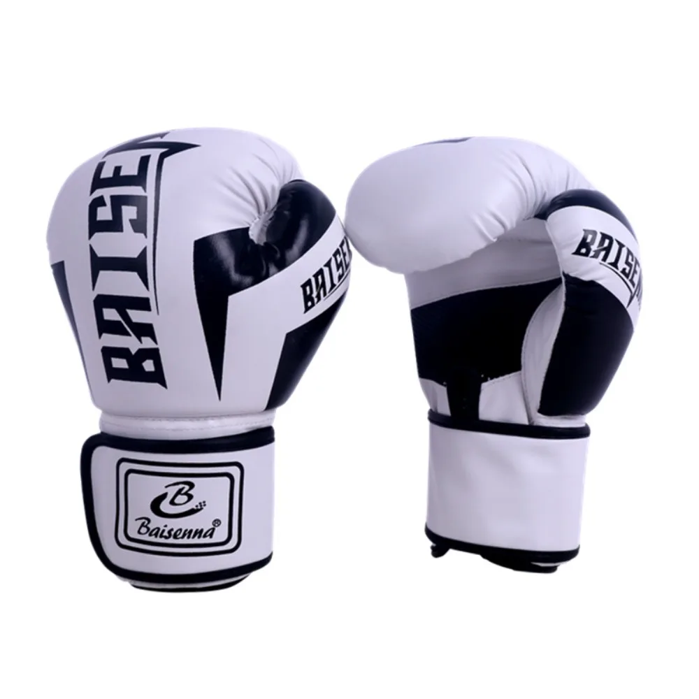 

1 Paie of 8 oz 10 oz Boxing Gloves Wear-resistant Good Toughness Training Gloves PU Leather High Elasticity Punching Gloves